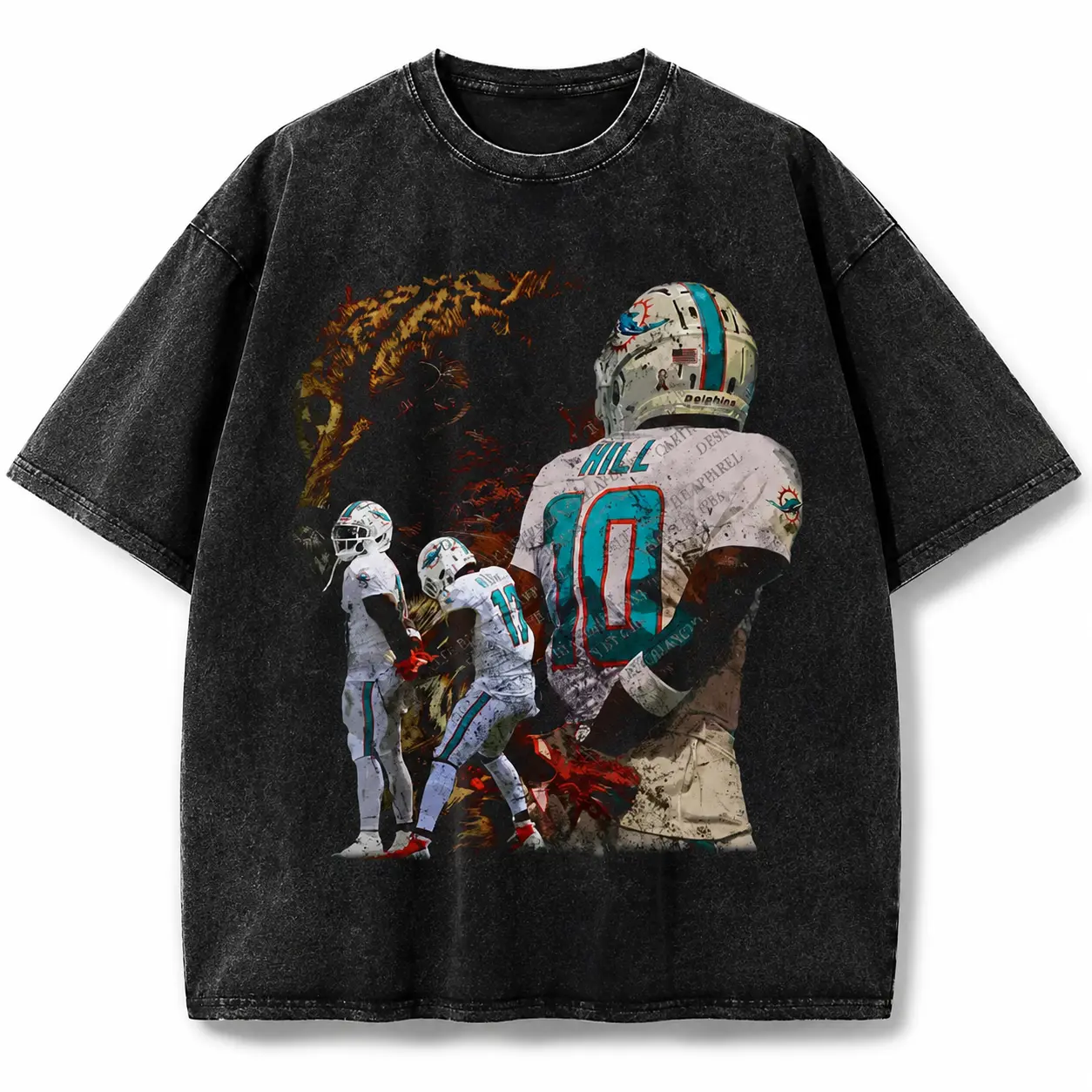 Vintage Fashion Books - Tyreek Hill T-Shirt Cheetah Football Hands