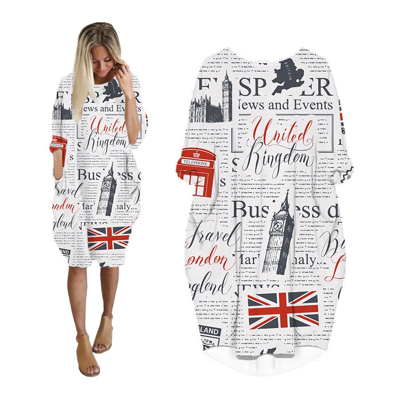 Vintage Fashion Newspaper - CLOOCL Báo Đầm 3D In Dạo