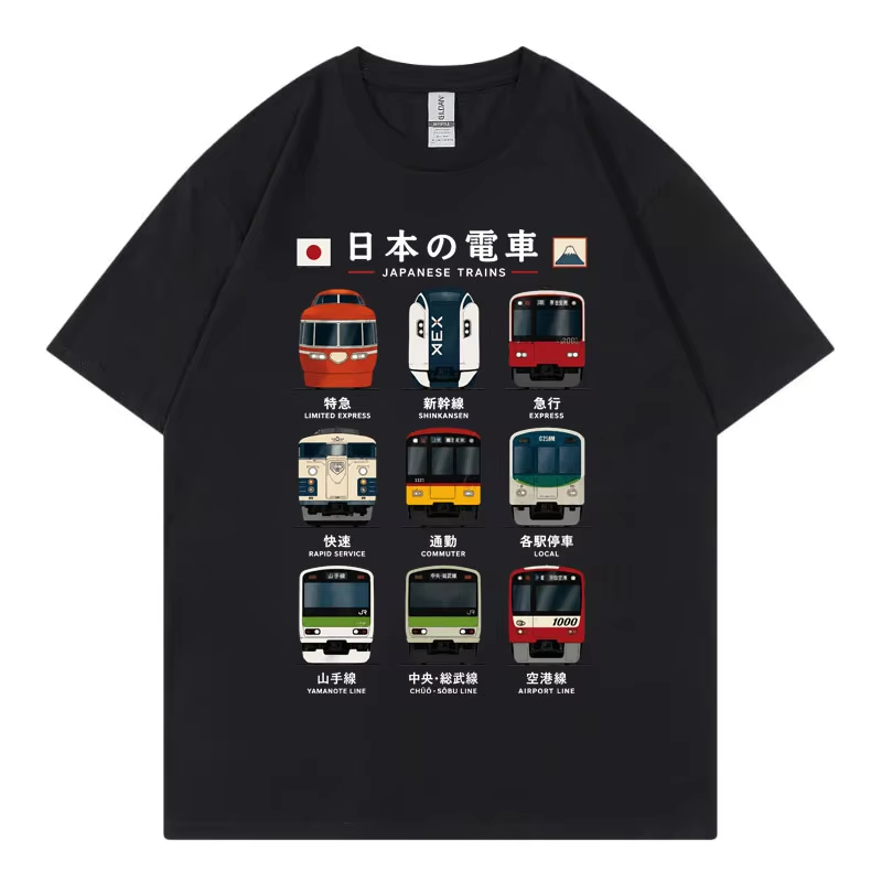 Japanese Tokyo Rail Graphic T  - đánh giá và giá Vintage Fashion In Tokyo