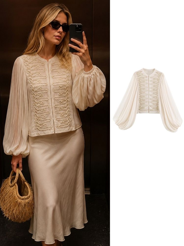 HH Women Spring Summer Chiffon - đánh giá và giá Crop Cardigan Vintage