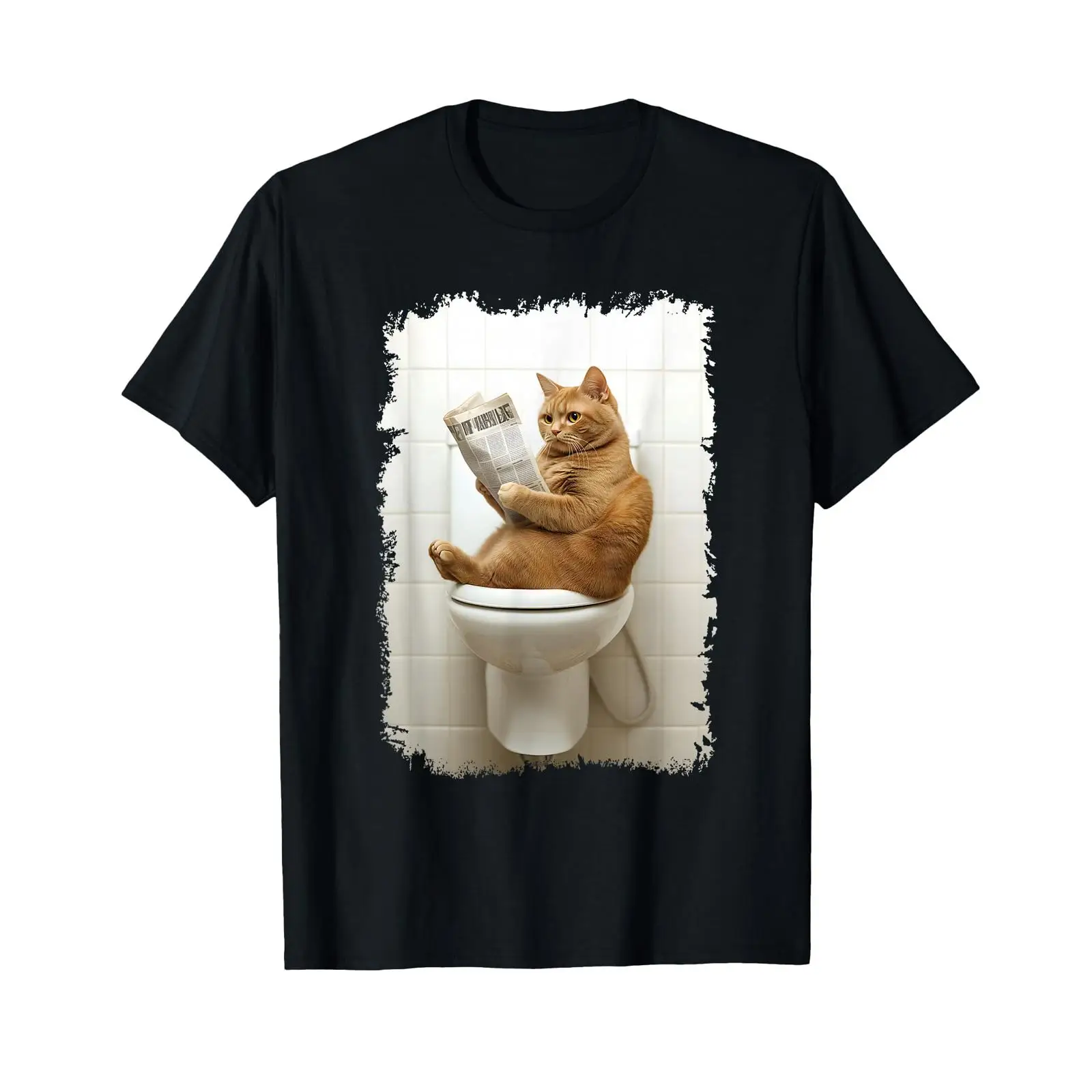 Funny Cat on Toilet with Newsp - đánh giá và giá Vintage Fashion Newspaper
