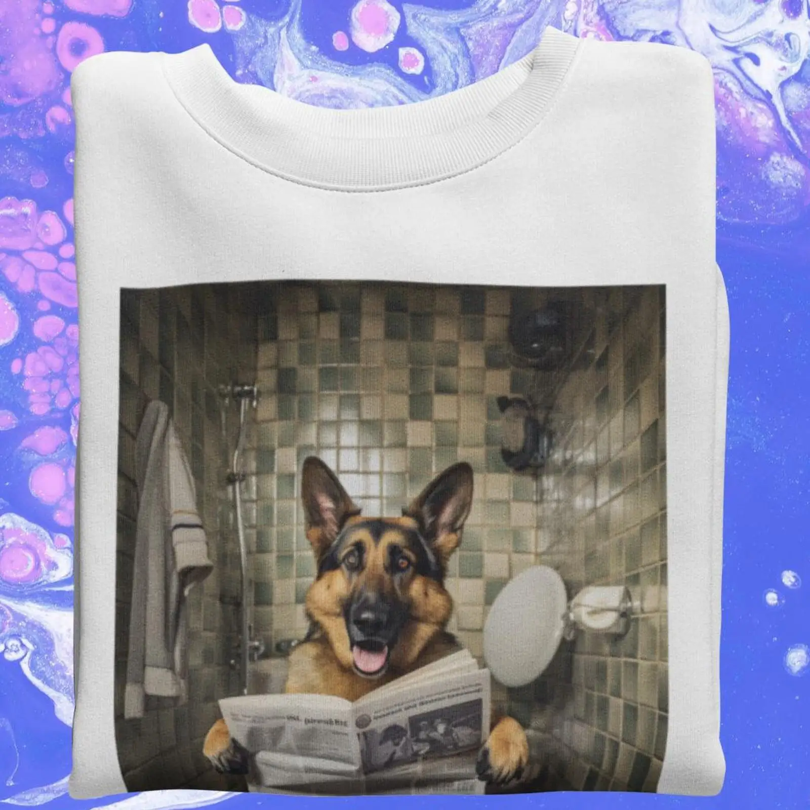 Funny German Shepherd T shirt  - đánh giá và giá Quirky Vintage Fashion