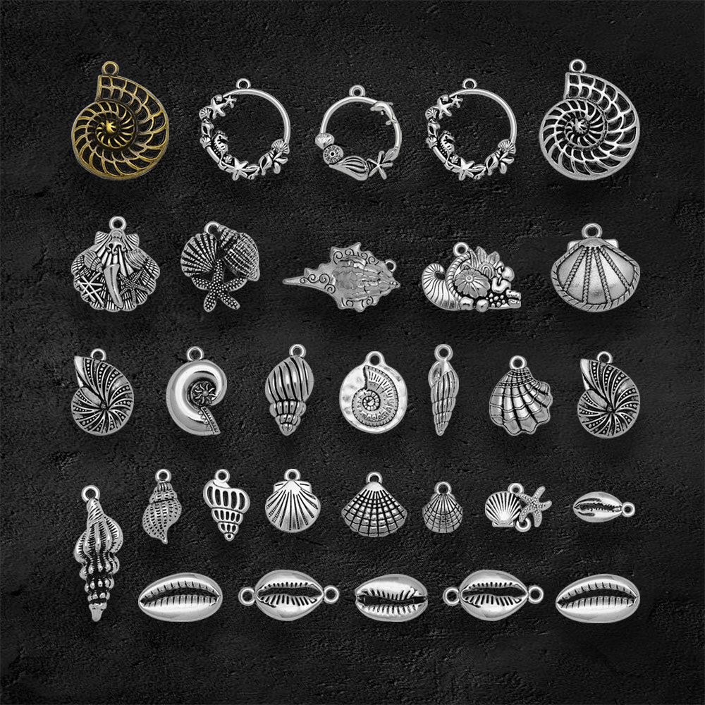 Cổ Mạ Bạc Bãi Biển Vỏ Đồ Đi Bi - đánh giá và giá Vintage Fashion Finds
