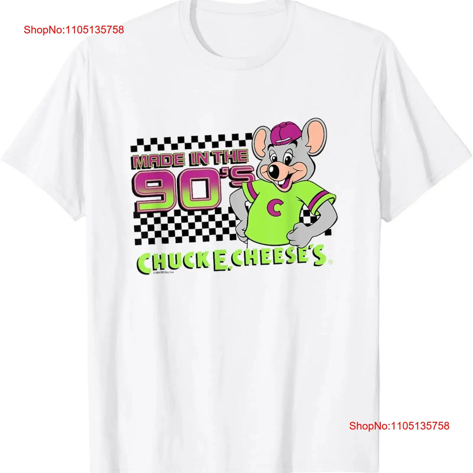 Chuck E Cheese Made In The 90' - đánh giá và giá Vintage Fashion Logo