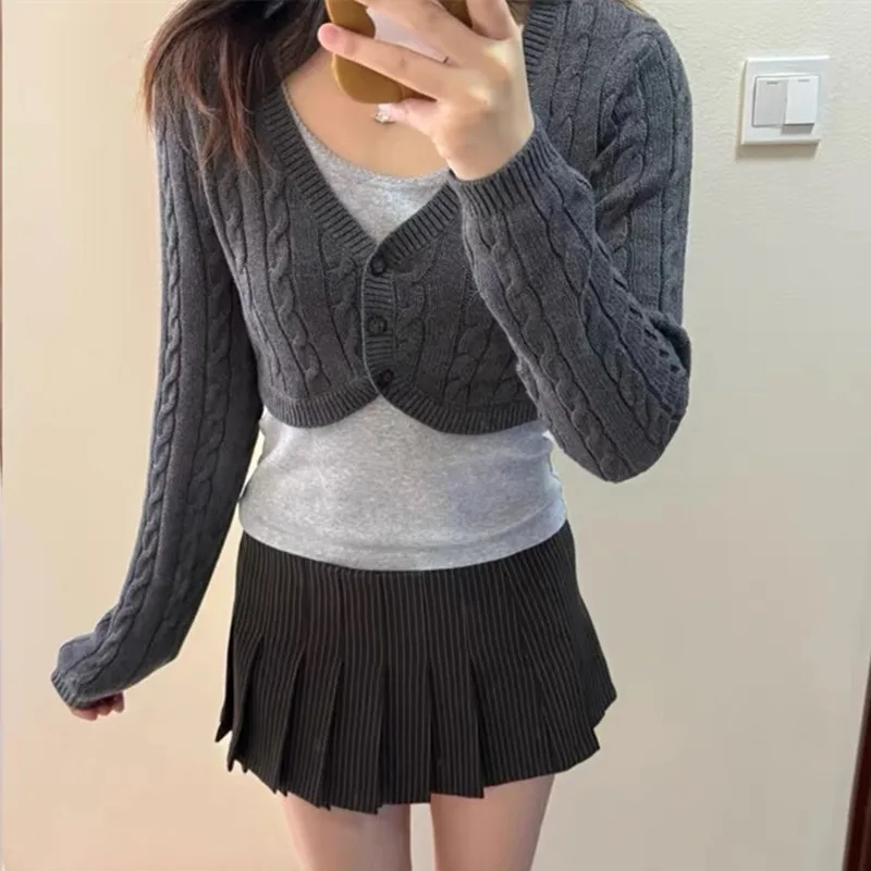 Women Cable Knit Cropped Boler - đánh giá và giá Crop Cardigan Vintage
