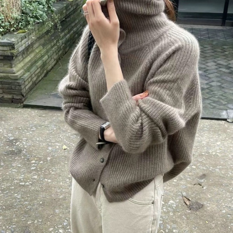 Women'S Stand Collar Cardigan  - đánh giá và giá Crop Cardigan Vintage