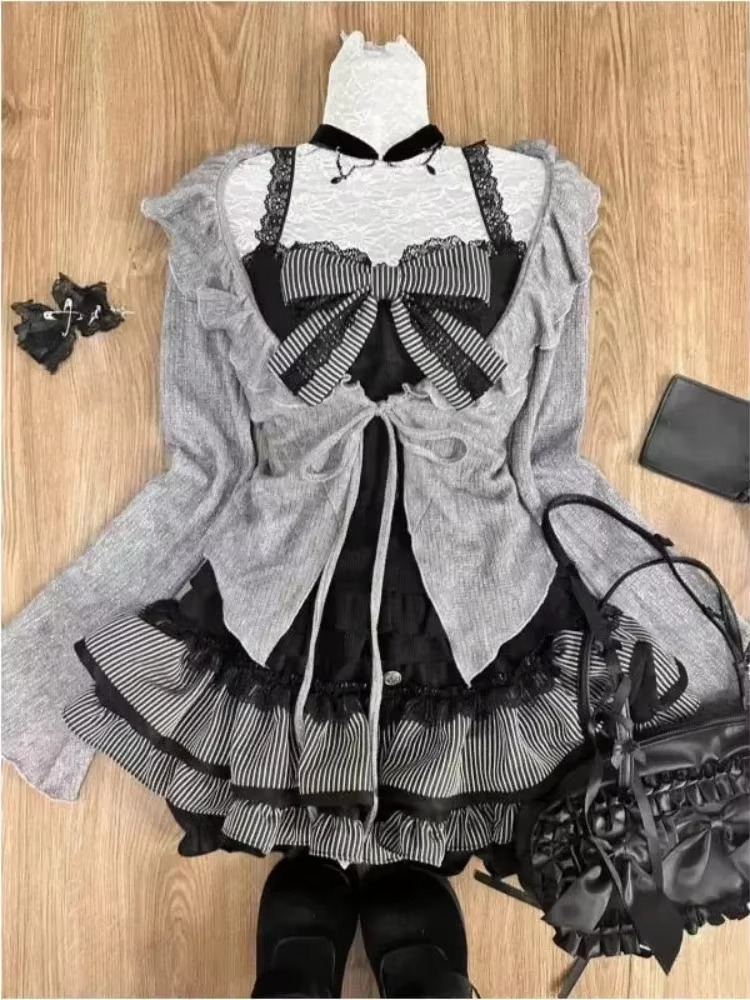 Japanese Kawaii Vintage 3 Piec - đánh giá và giá Vintage Fashion Knitwear
