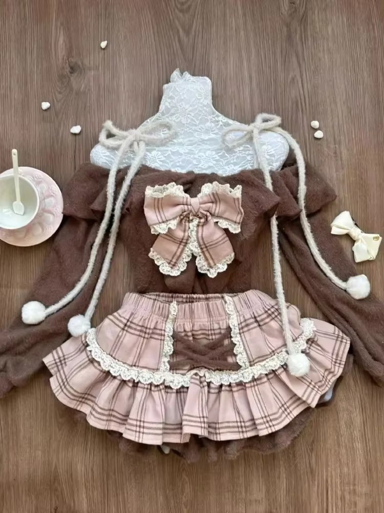 Japanese Kawaii Vintage 3 Piec - đánh giá và giá Vintage Fashion Knitwear