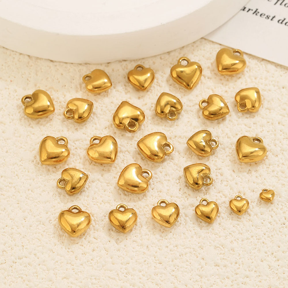 20Pcs 3D Solid Heart Charm 18K - đánh giá và giá Vintage Fashion Earrings