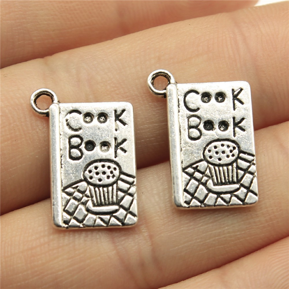 20pcs 17x11mm(0.67x0.43inch) A - đánh giá và giá Vintage Fashion Books