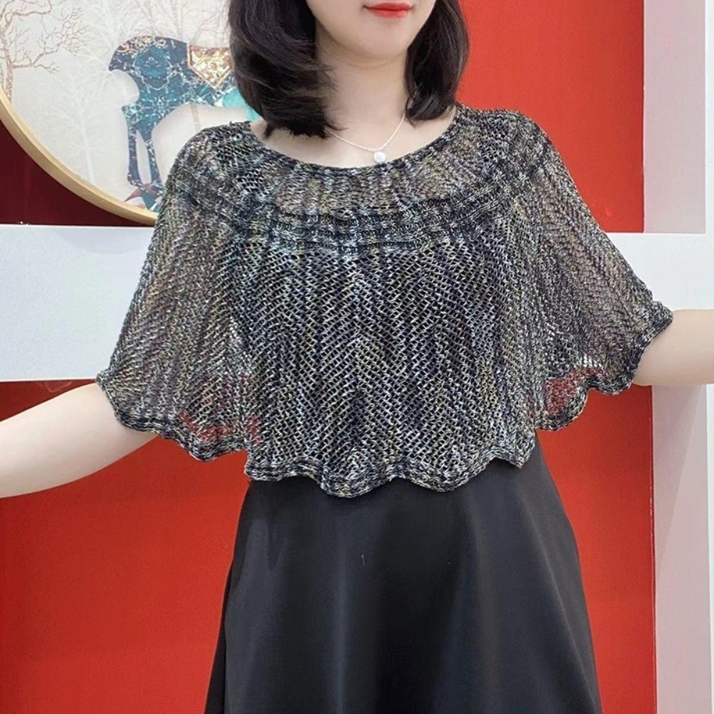 Pullover Style Crochet Shawl P - đánh giá và giá Vintage Fashion Knitwear
