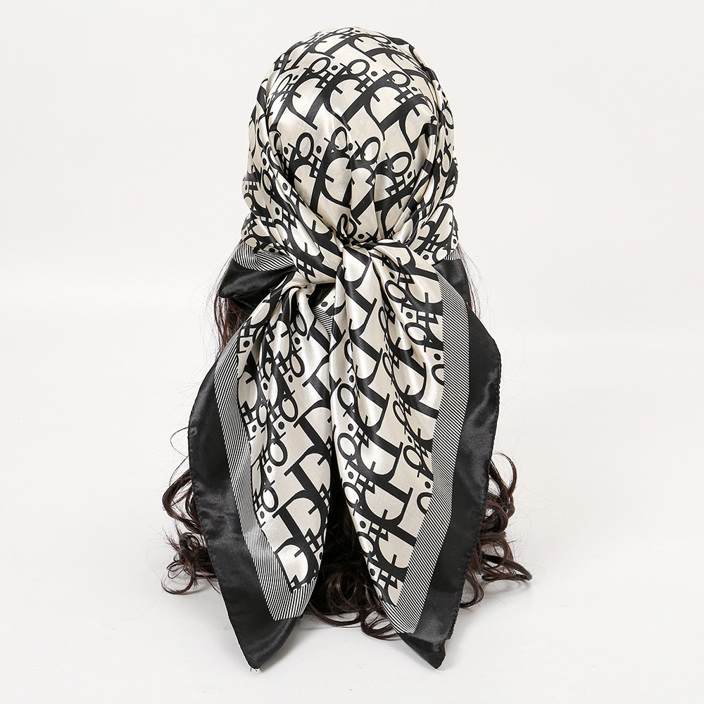 1 Pcs 90cm Ladies' Silk Scarf  - đánh giá và giá Vintage Fashion Knitwear