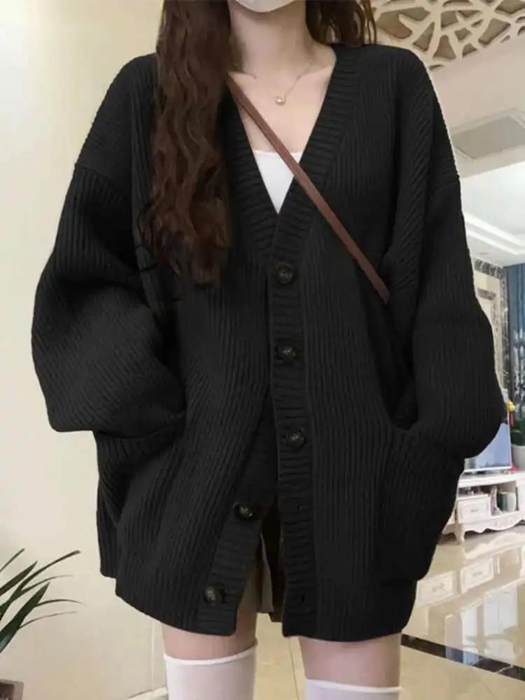 Loose Cardigan Women Long Slee - đánh giá và giá Crop Cardigan Vintage
