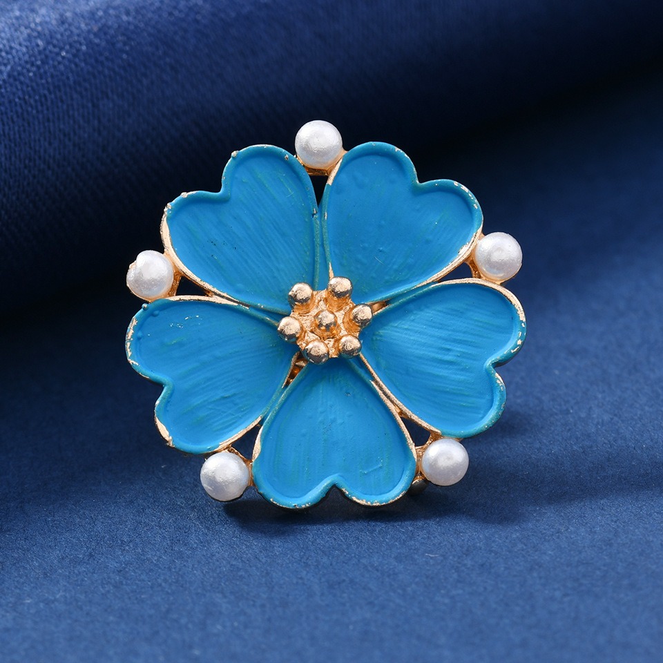 Vintage Enamel Blue Flower Bro - đánh giá và giá Vintage Fashion Knitwear